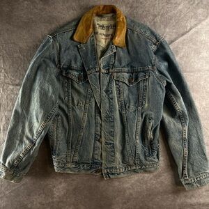 Vintage Levis Distressed Jacket Blue Jeans S/M Size